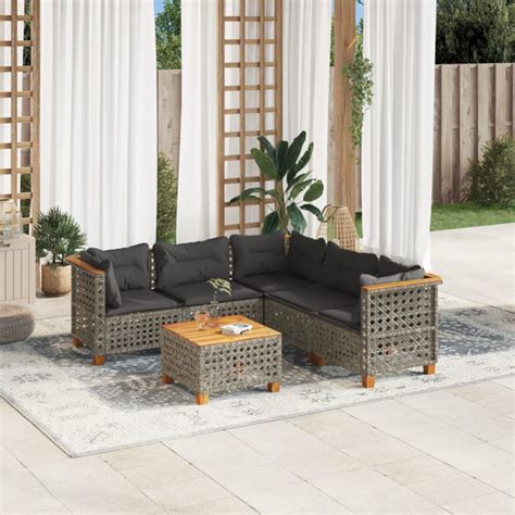 Beachcrest Home 4 Sitzer Lounge Set Bernhold Aus Polyrattan Mit Polster