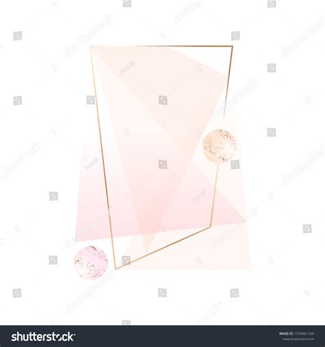Pastel Pink Nude Triangles Balls Golden Stock Vector Royalty Free 1754061704 Shutterstock
