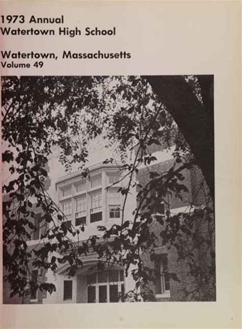 Explore 1973 Watertown High School Yearbook, Watertown MA - Classmates