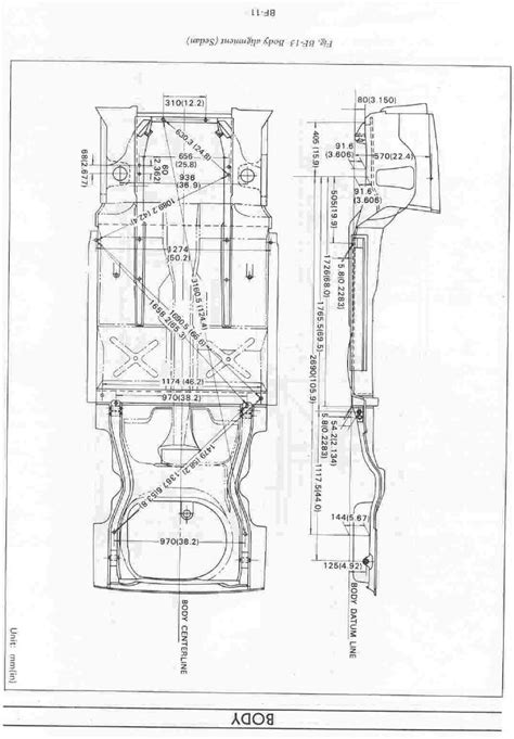 Datsun 1200 Chassis Measurements Alignment Data [forum Main Forum] Datsun 1200 Club