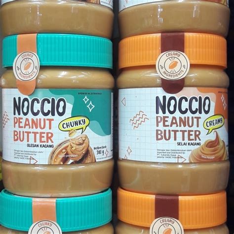 Jual Selai NOCCIO Spread Peanut Butter Selai Kacang 340gr Chunky