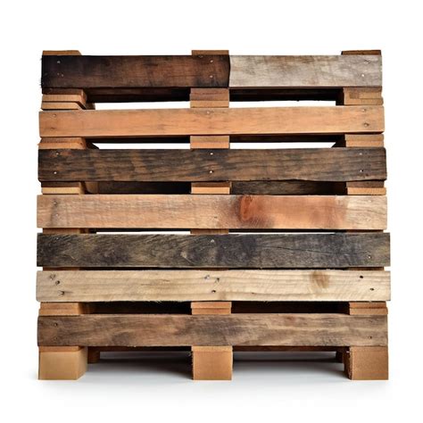 Premium Ai Image Wooden Pallet On White Background