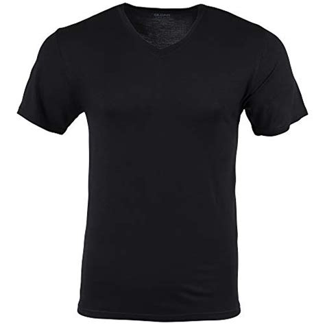 Gildan Mens Modal V Neck T Shirts 3 Pack Black Soot Medium Pricepulse