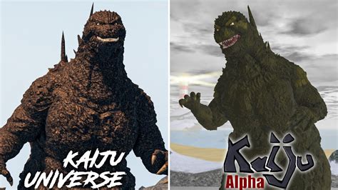 Kaiju Alpha Vs Kaiju Universe Godzilla Minus One Comparison Roblox