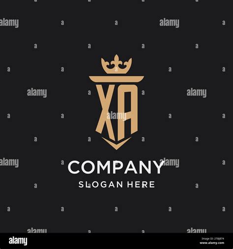 Xa Monogram With Medieval Style Luxury And Elegant Initial Logo Design