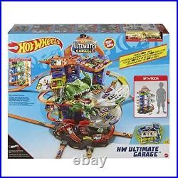 Car Track Set Hot Wheels Track Set Ultimate Garage Toy Vehicle Playset With Moving Dinosaur