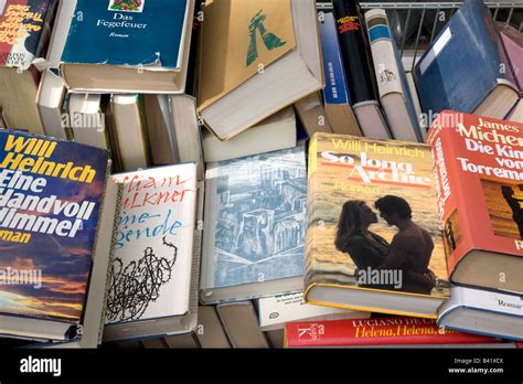 second hand book display in Berlin Germany Stock Photo - Alamy