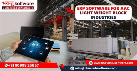 boost productivity  aac light weight block industry  erp