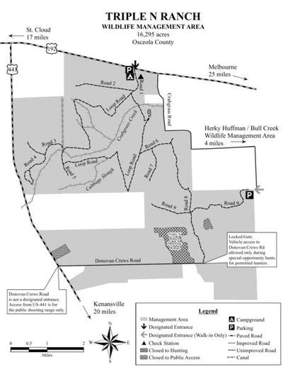 Triple N Ranch Wma Brochure Map By Florida Fish And Wildlife