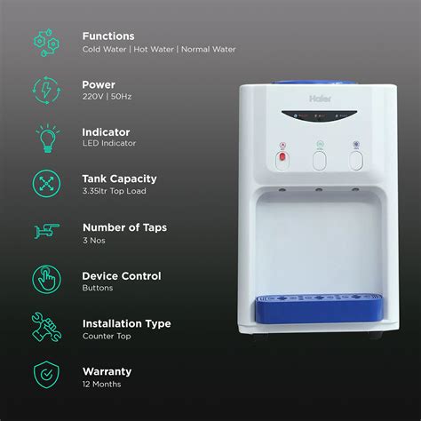 Buy Haier HWD 3WTT Hot Cold And Normal Top Load Water Dispenser With Tropicalized Compressor