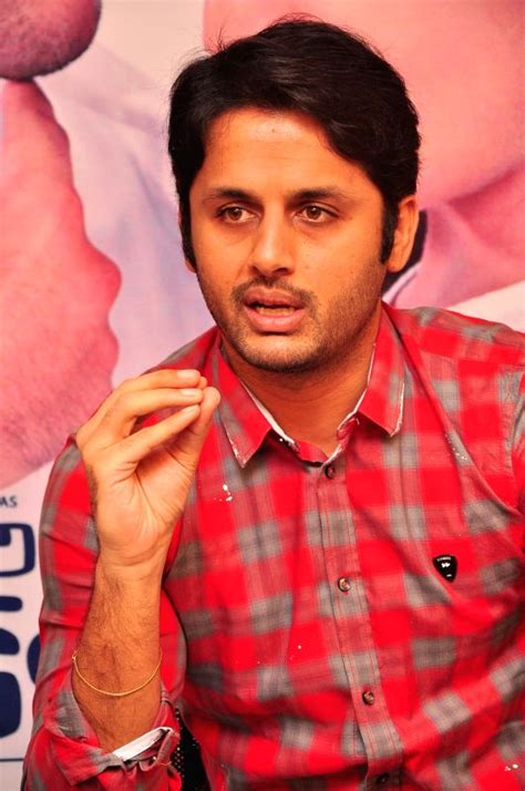 Nithin during Press meet