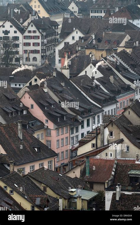 Switzerland, Canton of Schaffhausen, Schaffhausen, old town Stock Photo ...