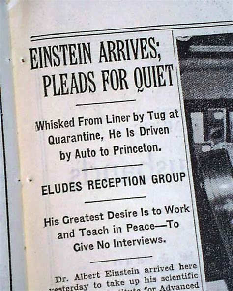 Albert Einstein Arrives In America