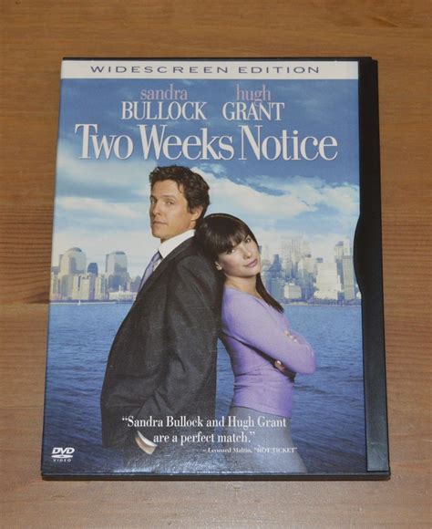 Two Weeks Notice (DVD, 2003, Widescreen) and similar items