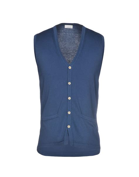 Heritage Cotton Cardigan In Blue For Men Lyst