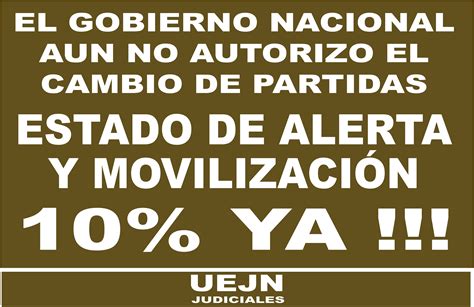 Judiciales en estado de Alerta y Movilización por pago 10 tramo