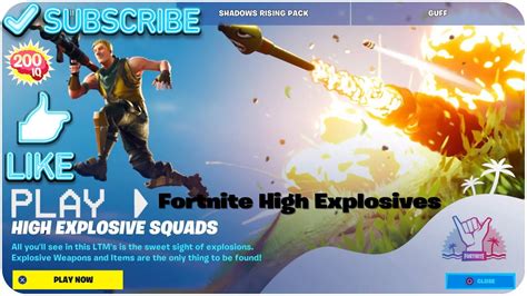 Fortnite High Explosives Youtube