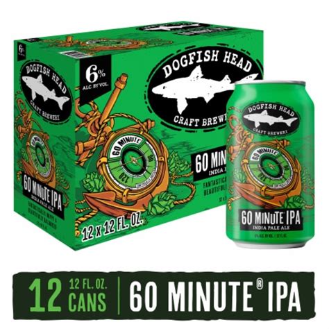 Dogfish Head 60 Minute Ipa Beer 12 Cans 12 Fl Oz Harris Teeter