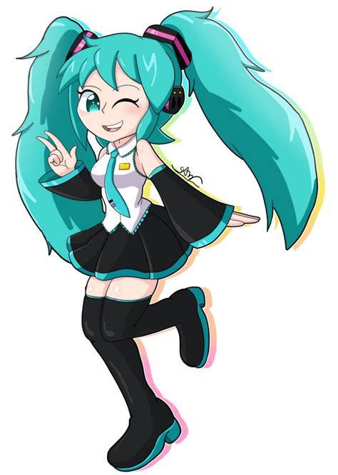 T Hatsune Miku By Sawcraft1 On Deviantart