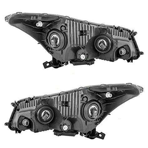 Brock Replacement Driver And Passenger Halogen Headlights Compatible