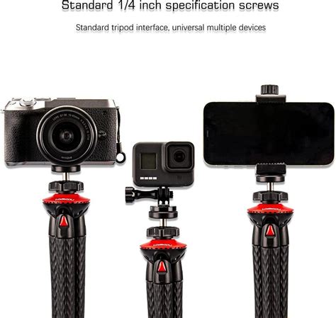 H Lammcou Flexible Camera Tripod Vlogging Bendable Travel Octopus