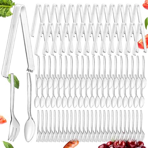 Amazon Sabary 144 Pcs Disposable Plastic Serving Utensils Set 9