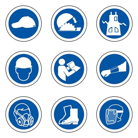 Required Personal Protective Equipment PPE Symbol Safety Icon 2514439 Vector Art at Vecteezy