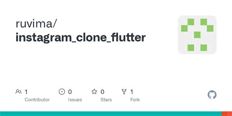 Github Ruvimainstagramcloneflutter