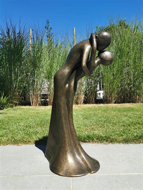 Couple Embracing And Kissing Bronze Sculpture Large Etsy Australia