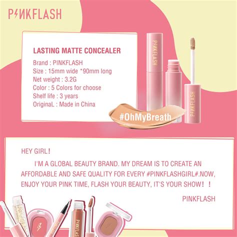 Pinkflash OhMyBreath Breathable Liquid Concealer Long Lasting Smooth