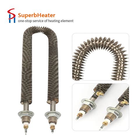 Customized Electric Stainless Steel Air Finned Tubular Heater China