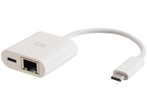 C2g Usb C Ethernet Adapter With Power White Newegg Ca