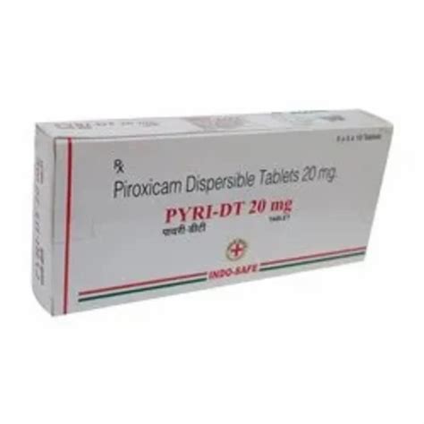 Mg Piroxicam Dispersible Pyri Dt Tablets At Rs Stripe Piroxicam