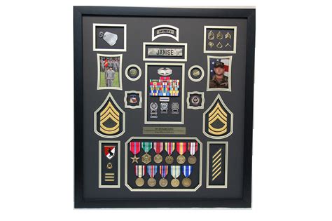 Pin On Army Military Shadow Box Displays