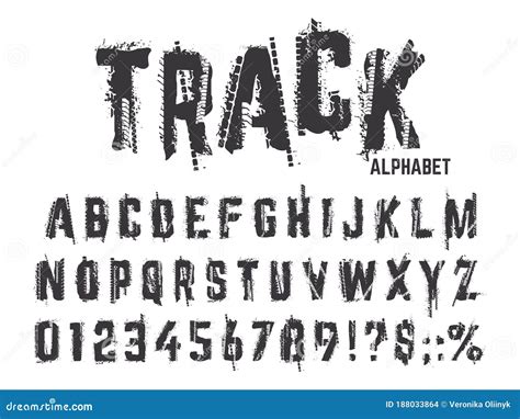 Tire Tracks Font Stock Illustrations – 107 Tire Tracks Font Stock ...