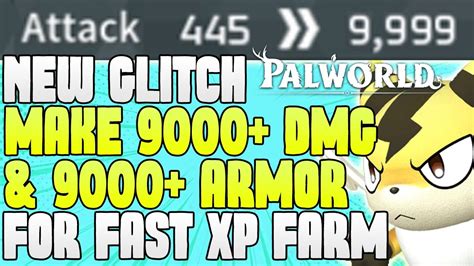 Palworld New Glitch 9000 Attack Power And Defense Exploit Fast Xp Lvl Up Farm Exp Leveling Level