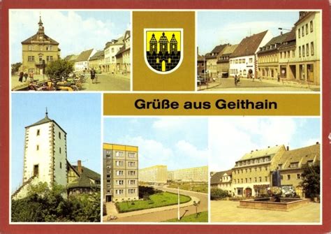 Wappen Ansichtskarte Postkarte Geithain In Sachsen Akpool De