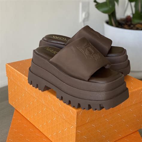 Naked Wolfe Delicious Brown Sandal Size Depop