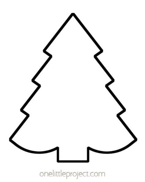 Christmas Tree Template Free Printable Christmas Tree Outlines