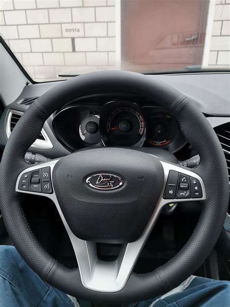 Руль в кожу — Lada Vesta SW Cross (1G), 1,6 л, 2019 года | аксессуары ...