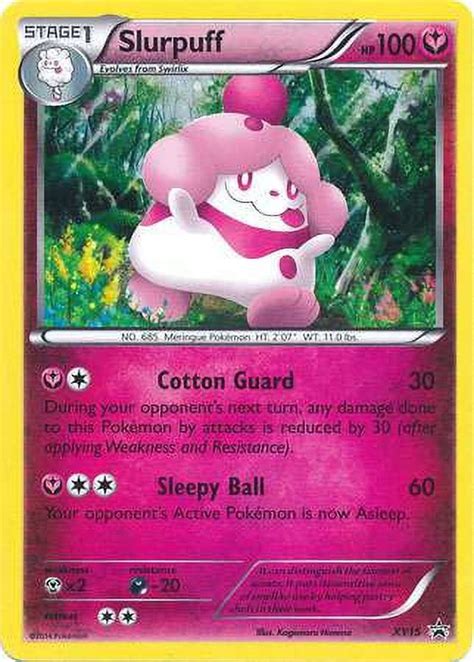 Pokemon X Y Promo Holo Rare Single Card Rare Holo Slurpuff XY15