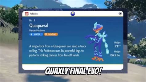 Pok Mon Scarlett Violet Leak Quaxly Final Evo Revealed