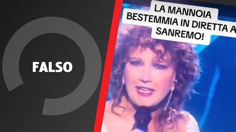 No Fiorella Mannoia Non Ha Bestemmiato In Diretta A Sanremo Open