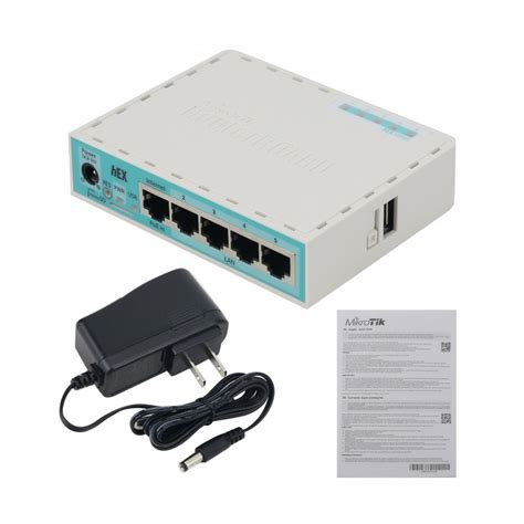 MikroTik RB750Gr3 Hex ROS 5 Port Mini Router 5x1000Mbps Ports RouterOS