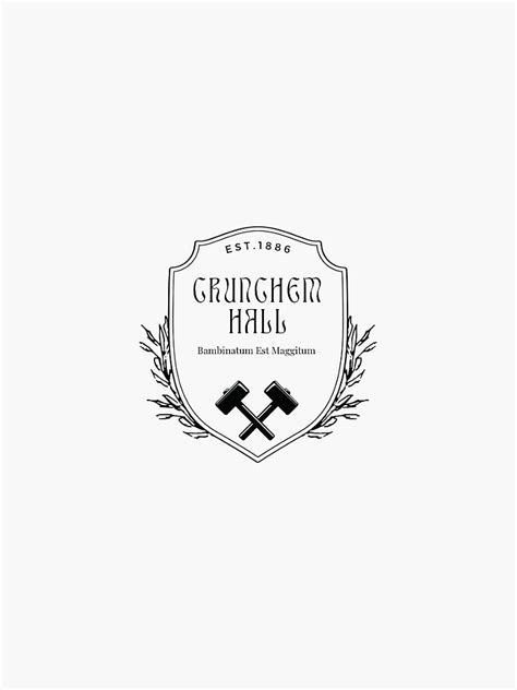 Crunchem Hall Sticker Sticker For Sale By Molly Kennedy Redbubble