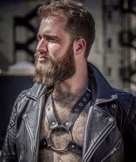 Beards And Bears Scruffy Men Mens Leather Clothing Leather Jacket Men