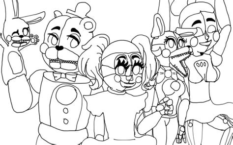 Kolorowanki Fnaf Foxy Malowanki Na Raskrasil