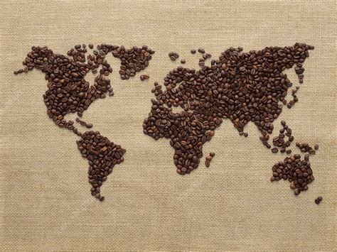 World Map Made From Coffee Beans Stock Image F022 4773 Science