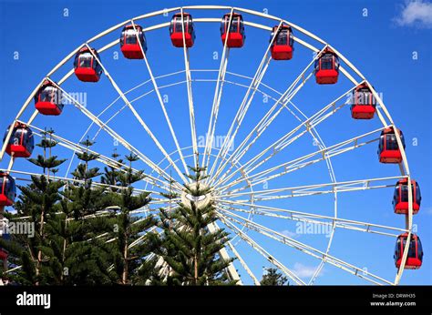 Ferris Wheel Esplanade Park Fremantle Perth W A Western Australia Stock