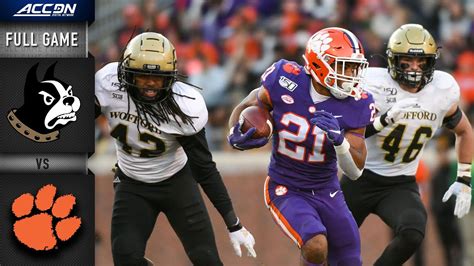 Wofford Vs Clemson Full Game Acc Football Youtube